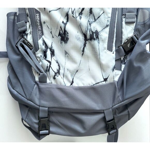 High Sierra Pathway 2.0 Women's 60L Backpack hiking Cracked Ice/Grey Blue NEW - Picture 6 of 14